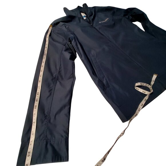 Columbia Mens Navy Full-Zip Lightweight Jacket Size S Water-Resistant - Picture 5 of 15
